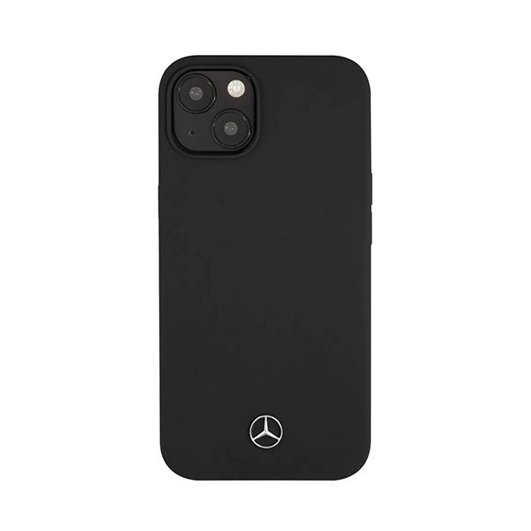 CARATULA MERCEDES BENZ SILICON NEGRO IPHONE 15/14 PLUS