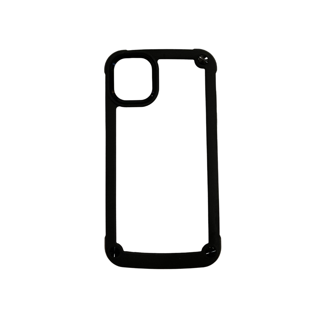 CARATULA CLEAR HYBRID IPHONE 11 NEGRA WILD FLAG