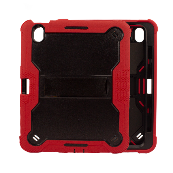 ESTUCHE TRI PROTECTOR IPAD AIR 11 (2024)/AIR 4/5/6 C/PORTA PLUMA ROJO