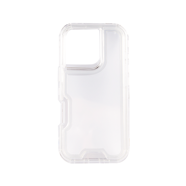 ESTUCHE TIPO DEFENDER IPHONE 16 PRO MAX TRANSPARENTE