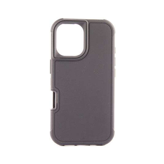 CARATULA COLOR FRAME IPHONE 16 NEGRA