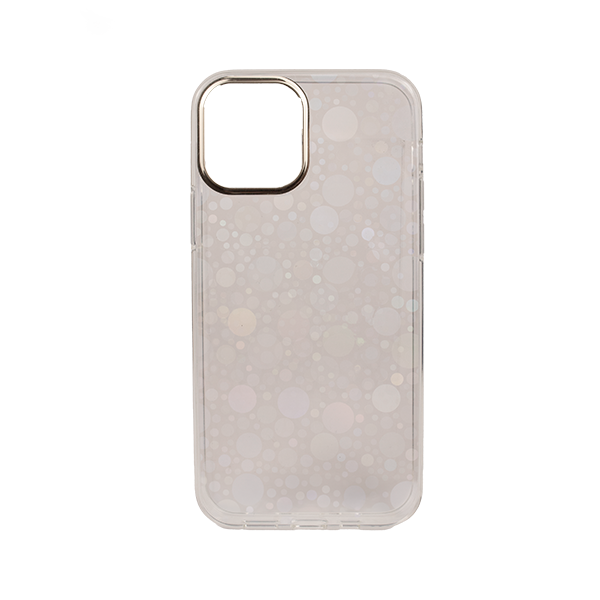 CARATULA GLAM BUBBLES IPHONE 12/12 PRO TRANSPARENTE