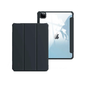 FUNDA SMART COVER AURORA IPAD AIR (2024) 11 C/ PORTA PLUMA TRANSPARENTE/NEGRA