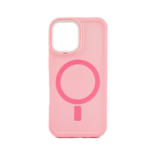 CARATULA MAGNETIC IPHONE 16 ROSA