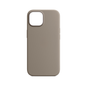 CARATULA SILICON TIPO ORIGINAL S/LOGO IPHONE 15/14/13 GRIS CLARO