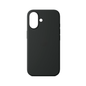 CARATULA SILICON TIPO ORIGINAL S/LOGO IPHONE 16 NEGRO