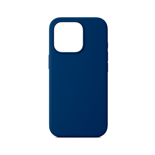 CARATULA SILICON TIPO ORIGINAL S/LOGO IPHONE 16 PRO AZUL MARINO