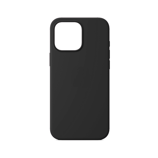 CARATULA SILICON TIPO ORIGINAL S/LOGO IPHONE 16 PRO MAX NEGRO