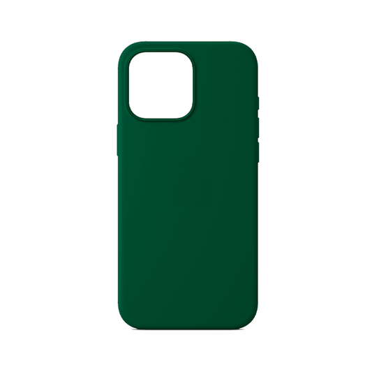 CARATULA SILICON TIPO ORIGINAL S/LOGO IPHONE 16 PRO MAX VERDE OSCURO