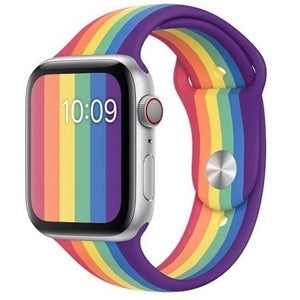 CORREA SILICON APPLE WATCH 42/44mm ARCOIRIS