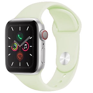 CORREA SILICON FLUORESCENTE APPLE WATCH 42/44mm VERDE