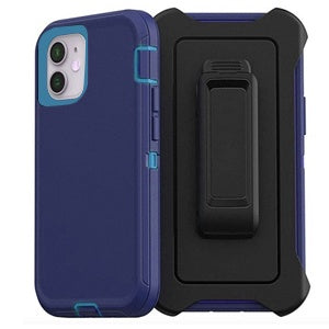 ESTUCHE TIPO DEFENDER IPHONE 12/12 PRO AZUL CON CLIP (6696954691792)