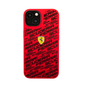 CARATULA FERRARI  SILICON SCUDERIA IPHONE 14 PRO ROJA