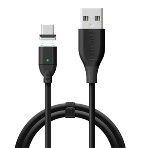 CABLE MAGNETICO USB TIPO C 1M NEGRO 11-0020116 (6697210282192)
