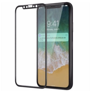 PROTECTOR PANTALLA CRISTAL TEMPLADO 5D IPHONE X/11 PRO NEGRO (6697168077008)