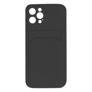 CARATULA TPU TARJETERO IPHONE 12 PRO MAX NEGRA (6697241411792)