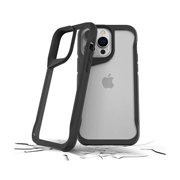 CARATULA SUPER HERO IPHONE 14/13/12 PRO MAX NEGRA PRODIGEE