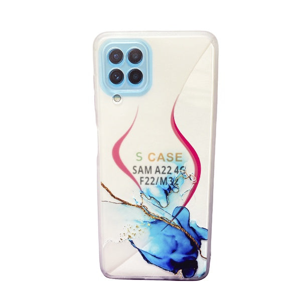 CARATULA TPU DISENO SAMSUNG A22 4G AZUL