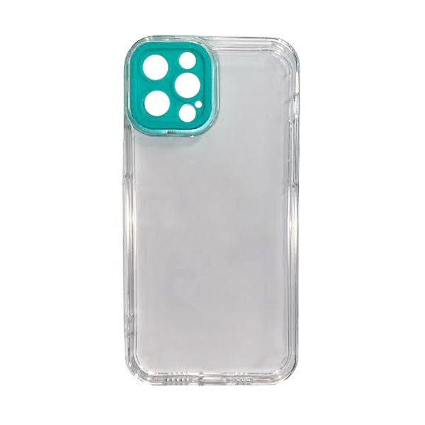 CARATULA TPU CAMCOLOR IPHONE 12 PRO MAX TRANSPARENTE AQUA