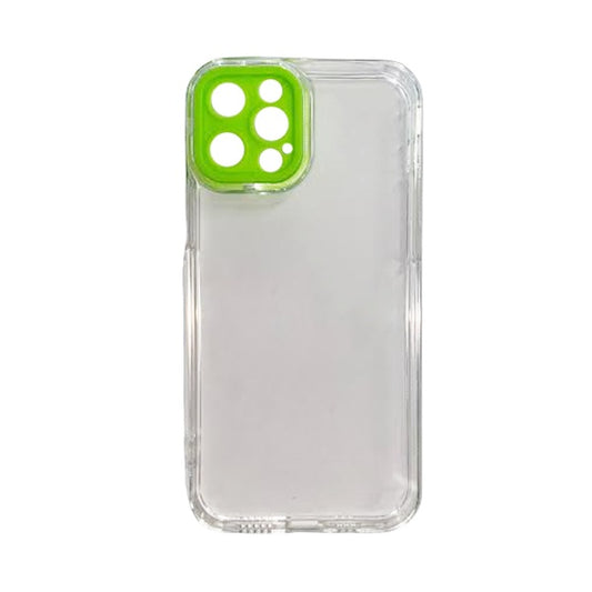 CARATULA TPU CAMCOLOR IPHONE 12 PRO MAX TRANSPARENTE VERDE