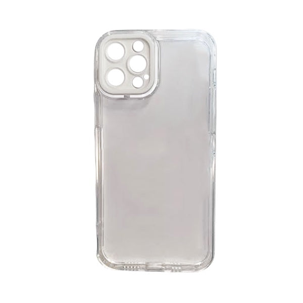 CARATULA TPU CAMCOLOR IPHONE 12 PRO MAX TRANSPARENTE BLANCA