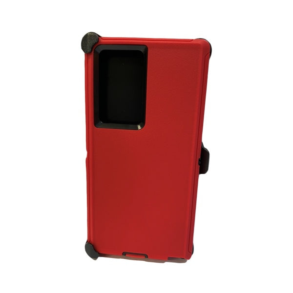 ESTUCHE TIPO DEFENDER SAMSUNG S22 ULTRA ROJO CON CLIP