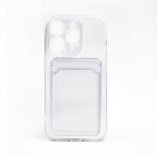 CARATULA TPU TARJETERO IPHONE 14 PRO TRANSPARENTE