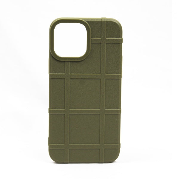 CARATULA GRID IPHONE 14/13/12 PRO MAX VERDE MILITAR