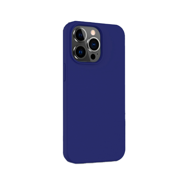 CARATULA SILICON TIPO ORIGINAL S/LOGO IPHONE 14/13/12 PRO MAX AZUL REY