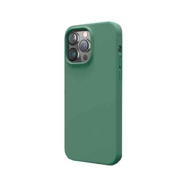 CARATULA SILICON TIPO ORIGINAL S/LOGO IPHONE 14/13/12 PRO MAX VERDE OLIVO