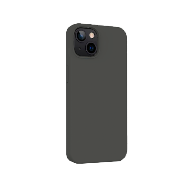 CARATULA SILICON TIPO ORIGINAL S/LOGO IPHONE 15/14 PLUS GRIS