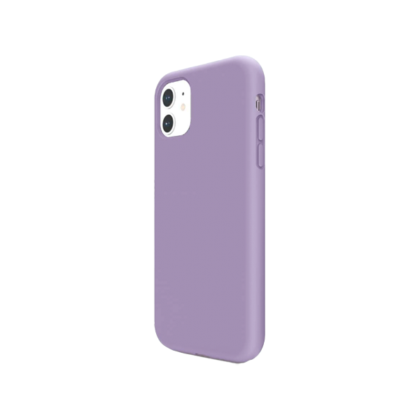 CARATULA SILICON TIPO ORIGINAL S/LOGO IPHONE 11 LILA