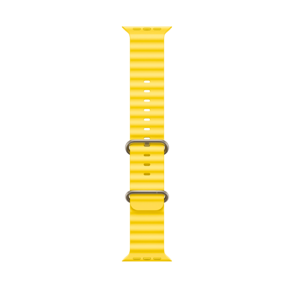 CORREA SILICON TIPO OCEAN APPLE WATCH ULTRA 45-49mm AMARILLO