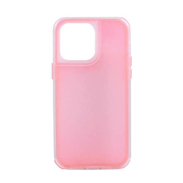 CARATULA 2 EN 1 COLOR CASE IPHONE 14/13/12 PRO MAX ROSA