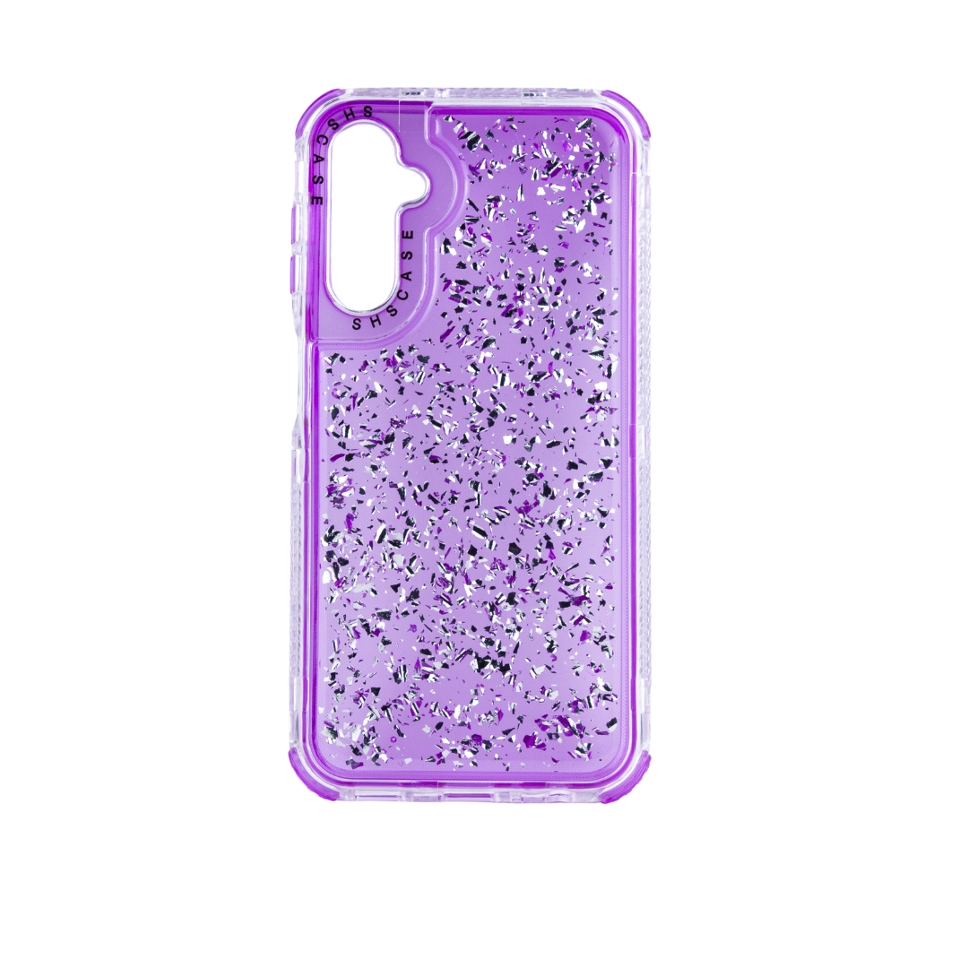 FUNDA SHINE 3 EN 1 BRILLOS SAMSUNG A24 5G MORADA