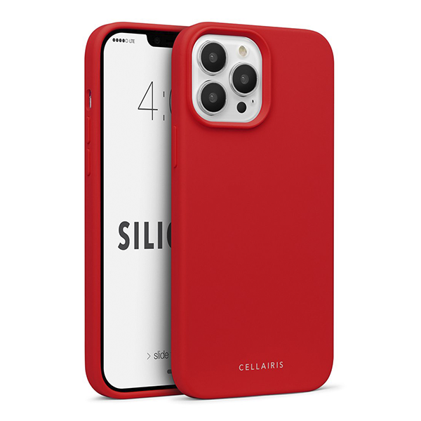 CARATULA SILICON IPHONE 13 PRO MAX/12 PRO MAX ROJA MATTE 84-0040003