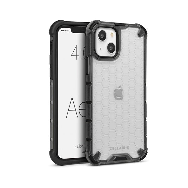 CARATULA HONEYCOMB IPHONE 14/13 TRANSPARENTE 33-0349003