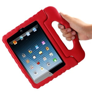 FUNDA USO RUDO IPAD MINI 1/2/3/4/5 KIDS ROJA (6696938045648)