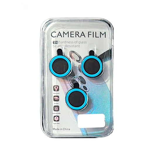 PROTECTOR CAMARA CRISTAL TEMPLADO IPHONE 15/15 PLUS AZUL