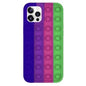 FUNDA SILICON POP IT IPHONE 12/12 PRO AZUL/VERDE