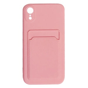 CARATULA TPU TARJETERO IPHONE XR ROSA (6697276604624)