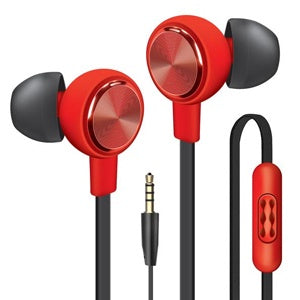 AUDIFONOS P4 PRIZMA STEREO OVERTIME ROJOS (6696989819088)