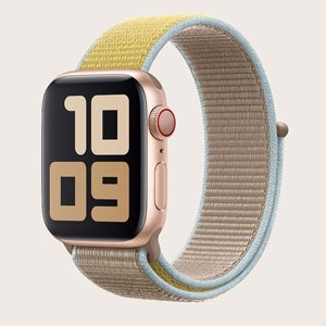 CORREA LOOP SPORT APPLE WATCH 42/44mm AMARILLO/CAFE (6696984871120)