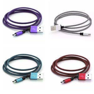 CABLE USB LIGHTNING TELA COLORES (6697098576080)